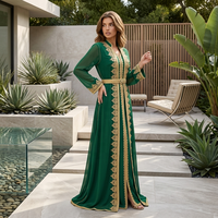 Robe longue décontractée pour femmes grandes tailles, tissée, respirante, écologique, antistatique, taille naturelle, manches longues, noir et violet