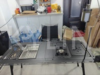 Table pliante tactique IGT en alliage d'aluminium léger, de luxe abordable, avec plaques de jonction DIY, pour camping et thé