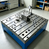 Plateforme en fonte à rainures en T sur mesure, usinée avec précision, haute planité, pour base de montage de banc d'essai moteur