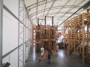 Bán Dây Thừng Trong Nhà Công Viên Giải Trí Dây Cao Thiết Bị Khóa Học - Product Image 5