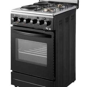 高品質500mm幅ガスコンロ、2口電気コンロと2口ガスコンロを連結した縦型ヨーロッパ規格オーブンレンジ製品 - Product Image 1