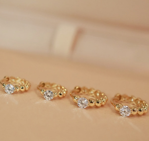 Pendientes de Perlas con Diamantes Cultivados en Laboratorio DE VVS de Oro Real de 18K, Joyería Fina Au750, Gran Venta de Xinfly - Product Image 4