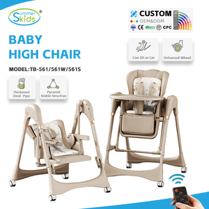 Seggiolone Elettrico Multifunzionale 3 in 1 <span class=keywords><strong>per</strong></span> <span class=keywords><strong>Bambini</strong></span>, Sedia a Dondolo di Sicurezza con Ruote <span class=keywords><strong>per</strong></span> Pasti e Alimentazione - Product Image 1