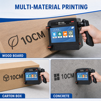 Imprimante jet d'encre portable intelligente 100 mm avec écran tactile, codeur de grands caractères, codeur de date, logo pour bois, carton, plastique, métal
