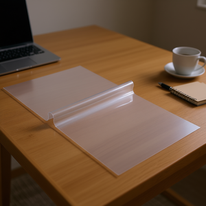 Cubierta de mesa de plástico transparente de PVC, 36 x 72 pulgadas, 1,5 mm de grosor, protector de escritorio impermeable para mesa de escritorio - Product Image 2
