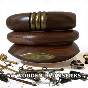 Bracelets en bois faits à la main avec des éléments en laiton, lot de 3 bracelets fabriqués en Inde à prix avantageux, vente en gros. - Product Image 2