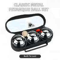 Gaiying - Juego de Pelotas de Ejercicio Clásicas, Pelota de Masaje, Metal, Estilo Francés, Rotación de 360 Grados, Impermeable, Portátil, Duradera