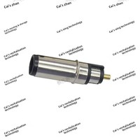 ZX Venta Directa de Fábrica 7406DC 27.0 Conector DC de Níquel Plateado con Goma Negra PBT y Cobre Ecológico, Pin Central Chapado en Oro