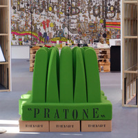 Fauteuil de salon Pratone Art Grass de designer, tendance, inclinable, grand format, en forme de cactus, fait main, pour salon