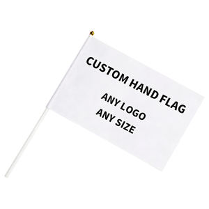 Pas cher personnalisé célébré National 100% Polyester imprimé Mini petit drapeau de pays de <span class=keywords><strong>la</strong></span> Grèce bâton de drapeau à main grec avec poteau - Product Image 6