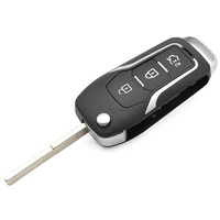 Coque de clé de voiture à 3 boutons, vide, pour télécommande, avec lame, sans circuit imprimé, pour remplacement de boîtier de verrouillage/déverrouillage du coffre