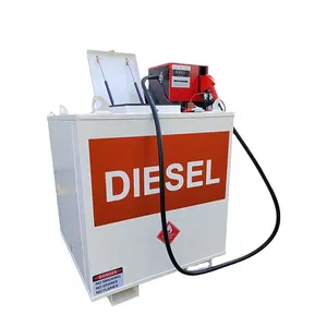 High quality portable mini mobile fuel station double walled fuel gasoline tank with pump