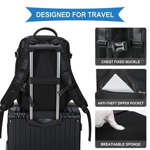 Large Capacity <b>Multi</b> Functional Backpack 16 Inch Laptop <b>Compartment</b> For Travel And School Use Solid Color Neutral Gender - Product Image 5