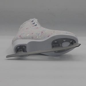 Patins à <span class=keywords><strong>glace</strong></span> à imprimé floral pour <span class=keywords><strong>femme</strong></span>-<span class=keywords><strong>Blanc</strong></span> avec accents colorés, douillet en velours - Product Image 6