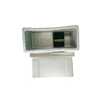 Accessoires de connecteur de rampe de main courante de tube carré d'acier inoxydable de Condibe 1 "x 2"
