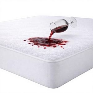 Protège-matelas <span class=keywords><strong>imperméable</strong></span> 100 % fibre de polyester (<span class=keywords><strong>140x190</strong></span>/200) drap-housse respirant anti-acariens - Product Image 5