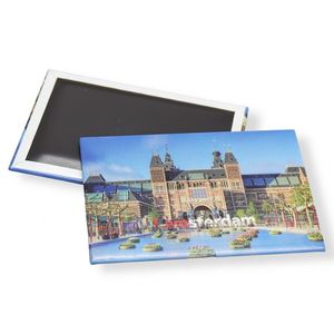 Aimant de réfrigérateur rectangulaire en fer blanc 80x53mm 90x65mm pour souvenir de voyage, fabriqué en Chine - Product Image 1
