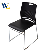 Chaise de bureau moderne exquise et durable chaise empilable en plastique meubles de gros pour l'école appartement bureau à domicile