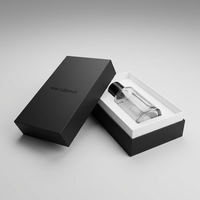 Boîte cadeau de parfum haut de gamme, boîte cadeau en carton personnalisée, couvercle et base, insert en papier avec doublure en mousse EVA, boîte rigide