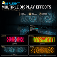 Écran LED flexible P15 en maille, panneaux 1x2m, rideau LED assemblé, contrôle MADRIX pour événements scéniques et projets visuels créatifs