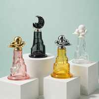 Flacon de parfum de luxe avec pompe pulvérisatrice 100 ml, bouteille en verre ronde, emballage estampé à chaud avec boîte, OEM ODM, usine, flacon de parfum vide, modèle Diya 2517