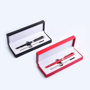 Luxury Custom Logo Metal Ballpoint <b>Pen</b> Set with Gift <b>Box</b> Customizable 1.0mm Writing Width Black/Blue Ink Promotional <b>Pens</b> - Product Image 2