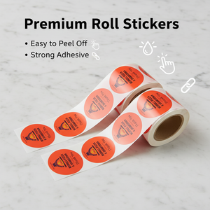 Customised labels for perfume and food packaging; synthetic paper stickers on rolls; waterproof, glossy or matt finishes - Product Image 5
