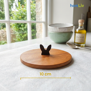 Tapa para tazas tamaño S hecha de madera natural, complementa perfectamente sus necesidades de servicio y vajilla, ecológica. - Product Image 4