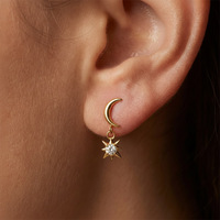 Piercing d'oreille en titane ASTM F136, clous d'oreille avec pendentif, clous de lèvre supérieurs incrustés de CZ marquise, boucles d'oreilles pour cartilage, labret, bijoux de piercing corporel