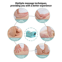 Oreiller chauffant électrique pour traction cervicale avec fonction de pétrissage, six niveaux de chaleur, masseur de cou