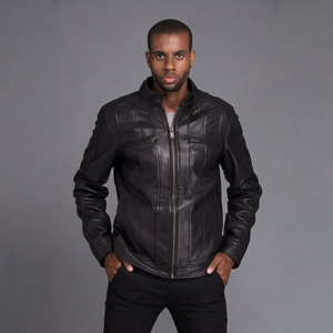 Men's Genuine Leather Biker <b>Jacket</b> Premium Motorcycle Cafe <b>Racer</b> Custom Vintage Moto Leather <b>Jacket</b> Streetwear Outerwear for Men - Product Image 1