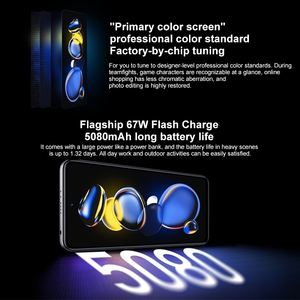 Xiaomi-smartphone Redmi Note <span class=keywords><strong>11T</strong></span> <span class=keywords><strong>Pro</strong></span> 5G, Original, desbloqueado de fábrica, 6,6 pulgadas, SIM Dual, NFC, 5G, identificación de huella dactilar lateral - Product Image 5