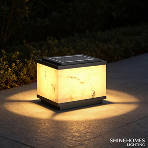 Lampe solaire à capot de poteau en aluminium, étanche IP65, tricolore 3000-6000K, pour cour, <span class=keywords><strong>portail</strong></span>, clôture, décoration de jardin - Product Image 3