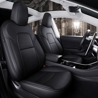 Housses de siège de voiture en cuir véritable personnalisées complètes directes d'usine pour Tesla modèle 3/modèle Y/modèle S/modèle X