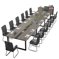 Table longue simple et moderne pour bureau, combinaison table et chaise, table de conférence, poste de travail, station de formation du personnel