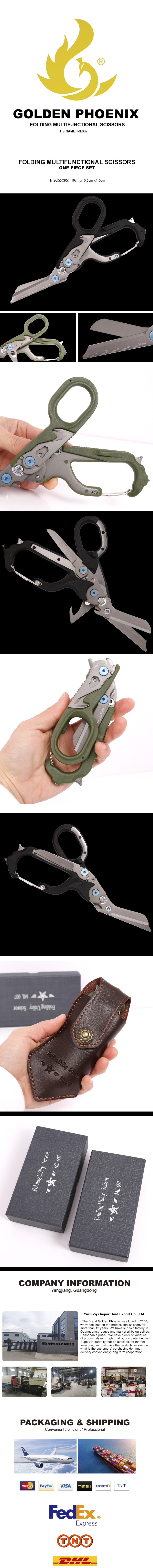 Golden Phoenix Scissor & ShearMulti-functional scissors durable outdoor equipment  powerful function, superior material