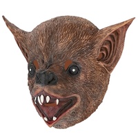 Masque d'Halloween en plastique, capuchon fantaisie : Chat, Requin, Raton laveur, Âne, Perroquet, Chauve-souris, Rhinocéros – Fabriqué en Chine pour bars et soirées dansantes