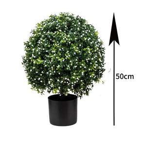Plante artificielle avec boule topiaire à fruits blancs Bonsaï <span class=keywords><strong>Petit</strong></span> arbre Plantes artificielles pour la décoration intérieure et extérieure <span class=keywords><strong>de</strong></span> la maison - Product Image 1