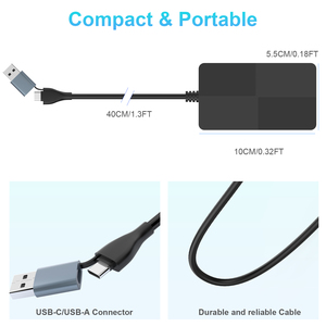 Đầu đọc thẻ USB tốc độ cao 8 trong 1 đầu đọc thẻ CF di động nhỏ gọn với cài đặt bên ngoài cho máy tính xách tay và máy tính xách tay - Product Image 3