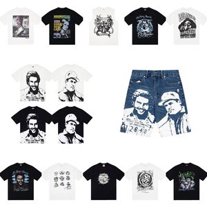 Completo Set Uomo 2026: T-Shirt in Cotone 250gsm e Pantaloncini in Denim 14oz AS-Jean - Stile Oversize Boxy Streetwear Traspirante Casual Serie SS26 - Product Image 1