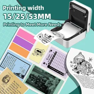 <span class=keywords><strong>Phomemo</strong></span> <span class=keywords><strong>M02</strong></span> <span class=keywords><strong>Pro</strong></span> BT Pocket Thermal Printer 300dpi iOS & Android Compatible pour l'impression de photos DIY Cards Travel Work & Study - Product Image 2