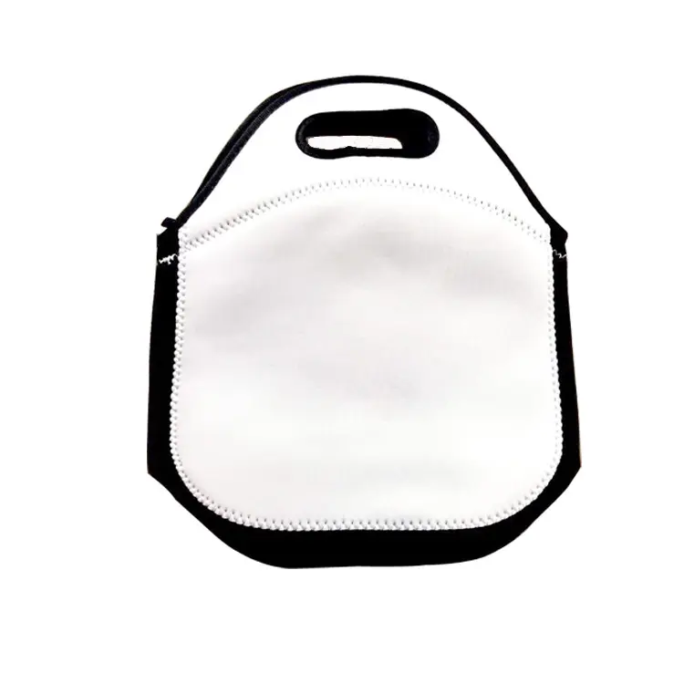 Bolsa de almuerzo en blanco para niños, bolsa de almuerzo de neopreno aislante, Enfriador de almuerzo, portátil, por sublimación, para Picnic, viaje de acampada, venta al por mayor