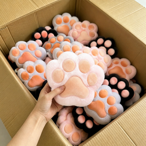 <span class=keywords><strong>30</strong></span>,000 Estilos de Lindos Peluches de Pata de Gato Blanca, Juguetes de Peluche Suaves de Dibujos Animados de 8 Pulgadas, Juguetes de Animales de Peluche para Máquinas de Garra para Niños - Product Image 1