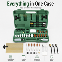 DELUN GK26-05 Kit de Cuidado de Armas Portátil, Estuche Negro, Cabezal de Limpieza de Plástico para Mantenimiento en Campo de Tiro y Banco de Tiro, Estuche Compacto de Transporte