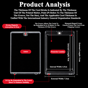 Porte-cartes magnétique One Touch 35PT-360PT avec revêtement anti-UV, étui protecteur transparent <span class=keywords><strong>pour</strong></span> cartes à collectionner TCG - Product Image 4
