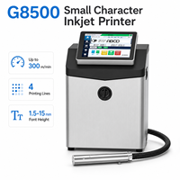 Codificador de Lotes CIJ Profesional G8500, Impresora de Inyección de Tinta Industrial IP65 de Caracteres Pequeños para Impresión de Fechas de Caducidad y Logotipos en Metal y Plástico