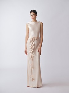 Meilleure vente Jena Robe dos nu soie naturelle été dames femmes haute couture soie été ODM Services Made In Vietnam - Product Image 2