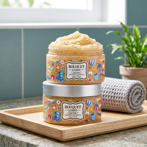 BOUQUET GARNI สครับน้ำตาลวิตามินซีวีแกน บอดี้ออยล์ผสมเชียบัตเตอร์และสารสกัดจากสมุนไพร-300 กรัม สำหรับผู้ใหญ่ - Product Image 2