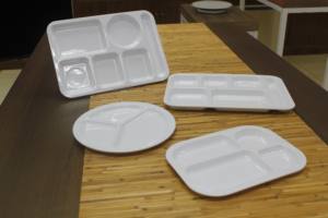 Plato Dividido <span class=keywords><strong>de</strong></span> Melamina, Plato Redondo <span class=keywords><strong>de</strong></span> 3 Compartimentos, Plato para Comidas Saludables, Plato <span class=keywords><strong>de</strong></span> Servir <span class=keywords><strong>de</strong></span> 10 Pulgadas, Plato para Comedor, Almuerzo, Personalizable - Product Image 5