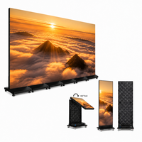 Écran LED publicitaire ultra-fin, affichage LED P1.8 P2 P2.5, contrôle Wifi, panneau d'affichage vidéo, mur vidéo